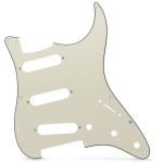 AXLABS Pickguard Strat Style 3ply 11 hole aged white Battipenna per Chitarra Elettrica