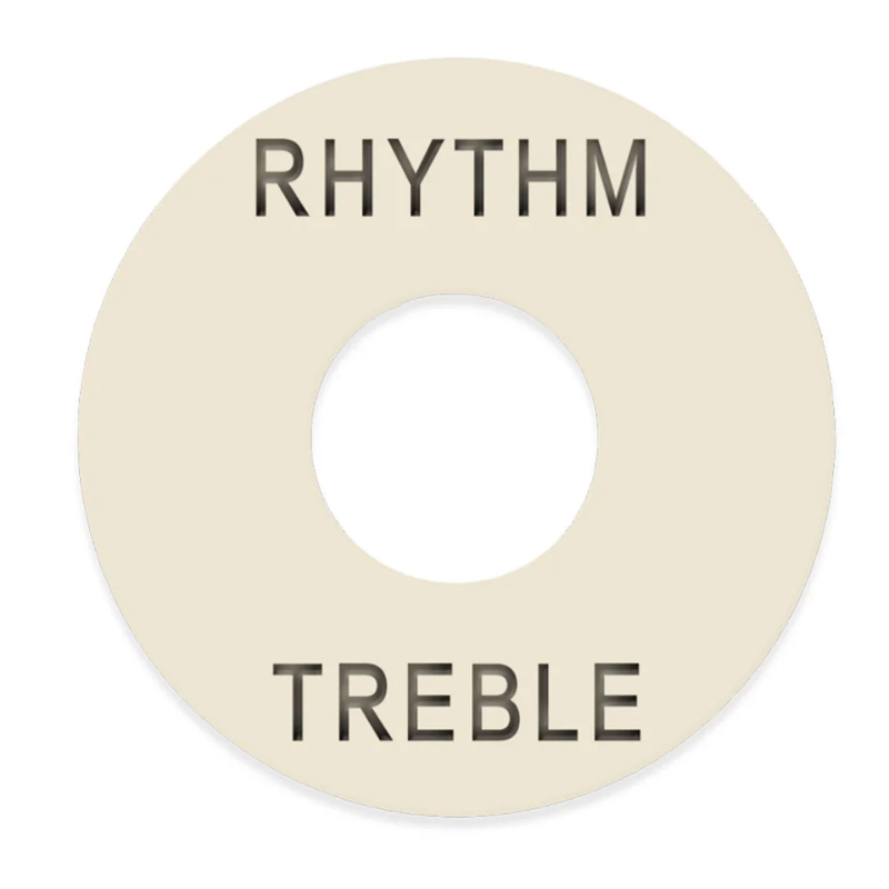 AXLABS Plastic toggle ring Rhythm/Treble ivory Piastra selettore LP style Rhythm / Treble