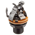 AXLABS PureTone output jack mono black nickel Presa jack mono Nichel nero con 4 punti di contatto