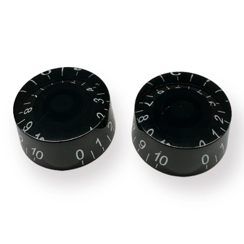 AXLABS Speed knob black/white font 2pcs Set Speed Knob 2x