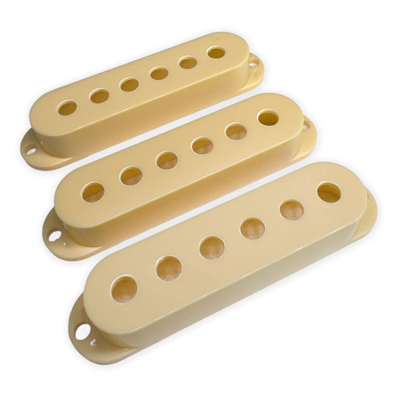 AXLABS SSS cover set 52/50/48mm spacing aged white Set Cover Pickup Single Coil Spaziatura Moderna