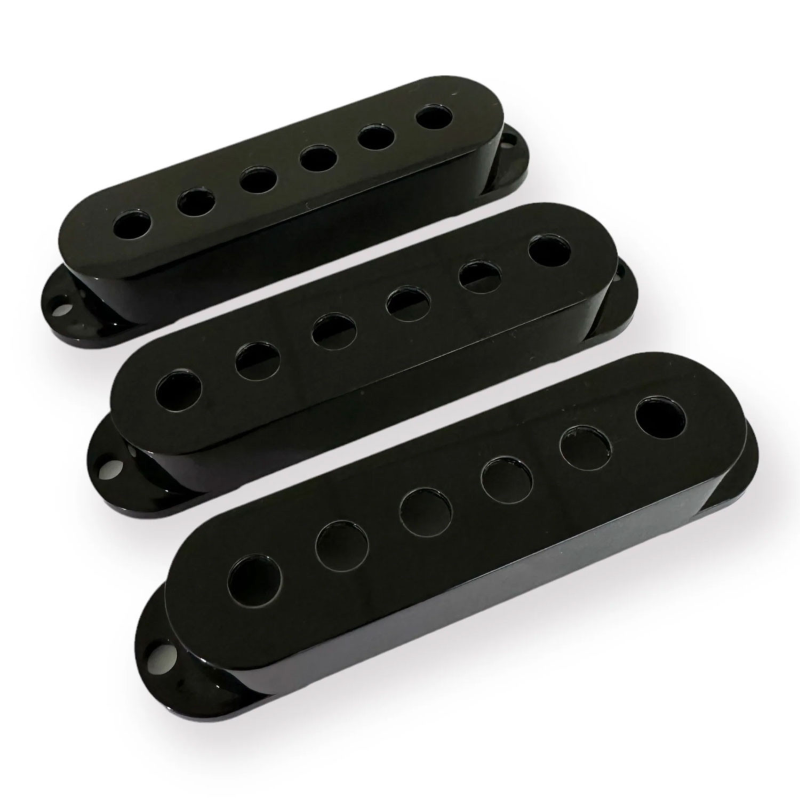 AXLABS SSS cover set 52/50/48mm spacing black Set Cover Pickup Single Coil Spaziatura Moderna