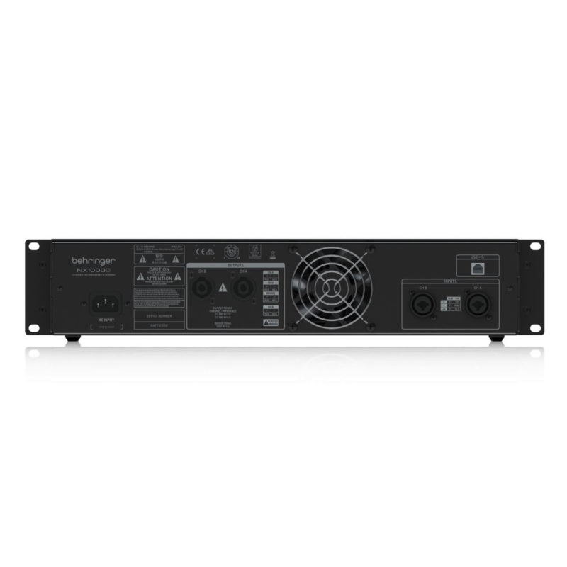 B-Stock Behringer NX1000D Amplificatore con DSP e Compensazione Automatica dell'Impedenza 1000W