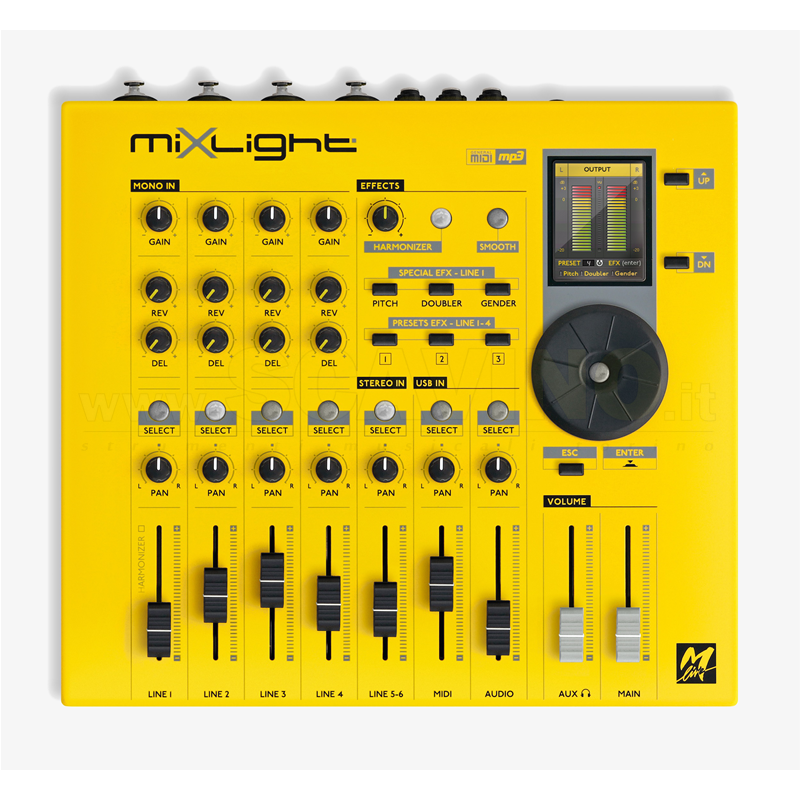 Mlive MixLight 4 Mixer Digitale Completo di Scheda Audio 