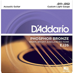 D'Addario EJ26 Set 11-52  Corde per Chitarra Acustica Fosforo