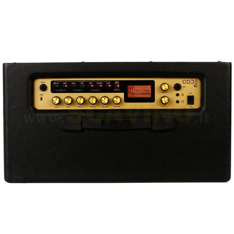 Marshall Code50 Combo Digital Amplificatore Digitale Combo Chitarre a  Transistor