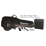 Epiphone Les Paul® Player Pack Ebony PPEG-EGL1EBCH1  