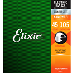 Elixir14677 Muta Corde per Basso 4 Corde 45-105 super long