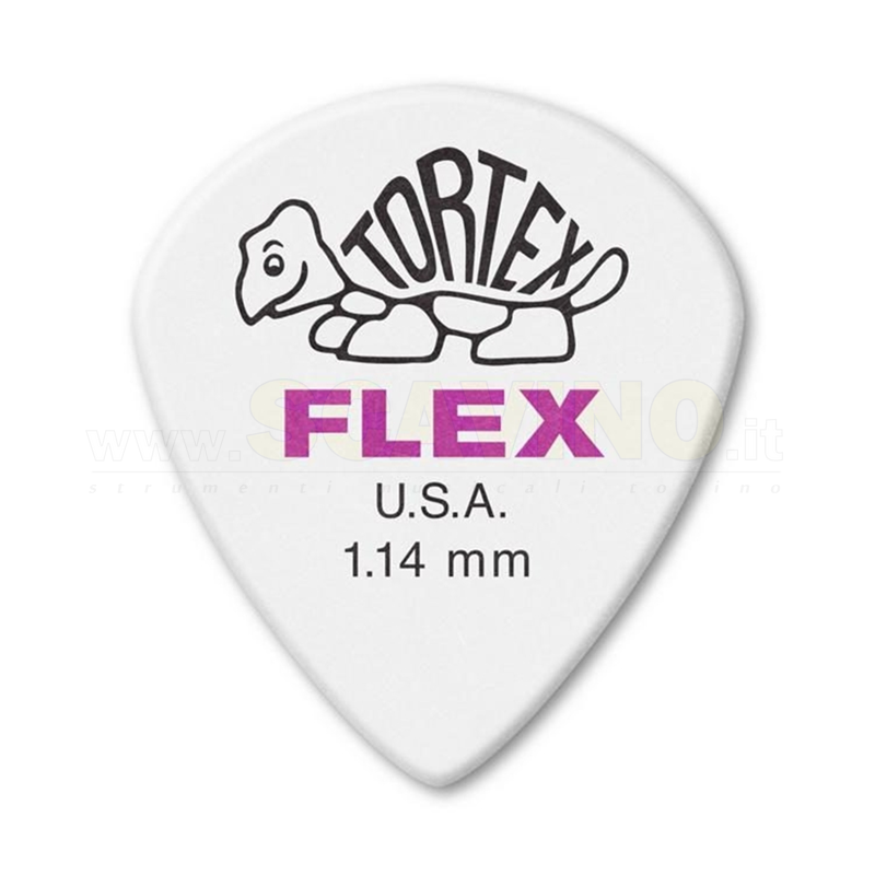 Dunlop 466R114 Tortex Flex Jazz III XL 1.14 mm Bag/72