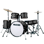 MAXTONE MXC 3012-20 Batteria 20" 5 pz. completa di hardware e piatti colore nera