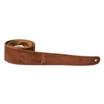 Taylor Strap,Embroidered Suede,Chocolate Brown,2.5" 