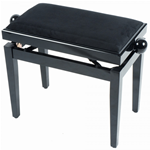 QuikLok PB100BK S Panca per Pianoforte Nera Satinata