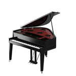 YAMAHA N3X Pianoforte ibrido Avant grand codino nero lucido