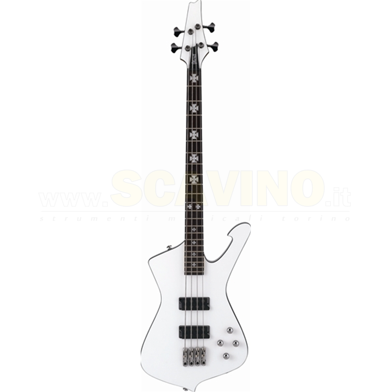 Ibanez SDB3PW Sharlee D'Angelo Signature 4 corde finitura Pearl White