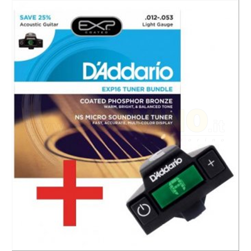 Cordes Guitare Acoustique D'Addario EXP16 12/53 – Guitare Store