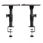 Gator GFWSPKSTMNDSKCMP - coppia di stand a clamp da tavolo per studio monitor