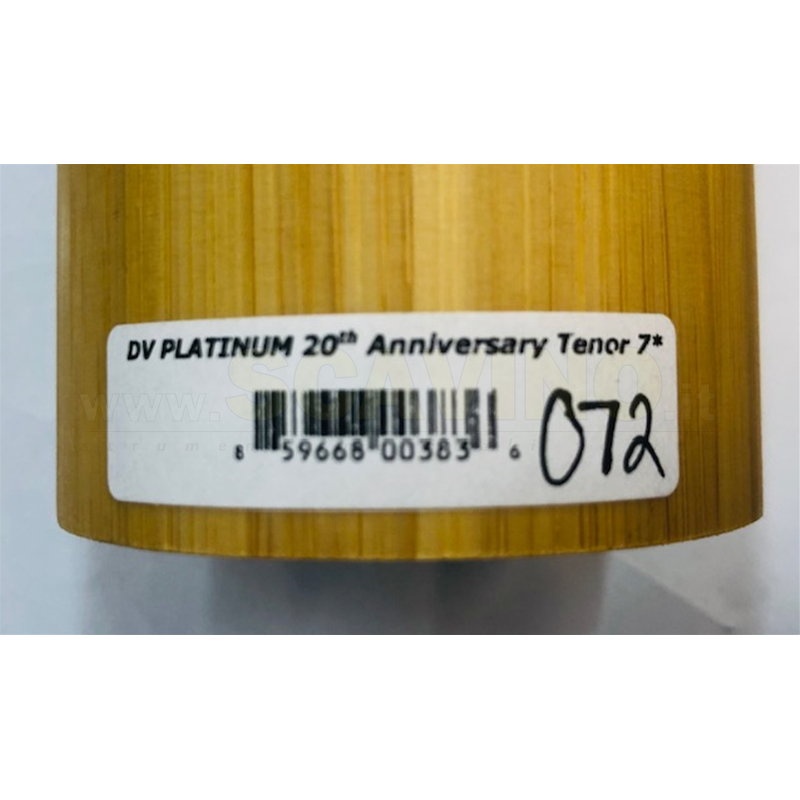Jody Jazz DV 20th Anniversary Platinum Limited Edition Bocchino in Metallo per Sax Tenore 7*