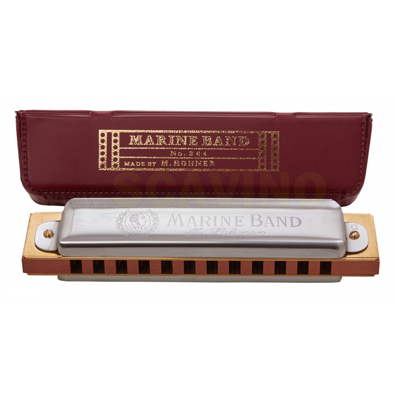 Hohner Marine Band 364/24 G - 24 voci in Sol (12 fori) Armonica 