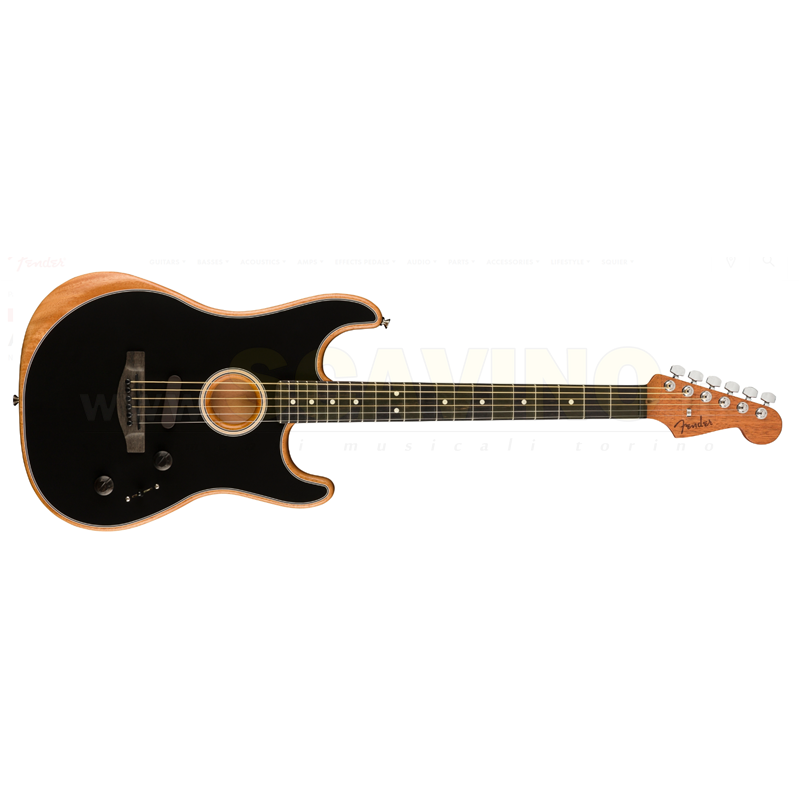 Fender American Acoustasonic Stratocaster Black 0972023206