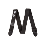 Fender® Logo Strap, Black/White Logo, 2" 0990662080