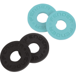 Fender Strap Blocks Strap Locks and Buttons Black (2) and Daphne Blue (2) 0990819010