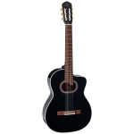 Takamine GC6CE-BLK chitarra classica elettrificata cutaway con buca ovale 