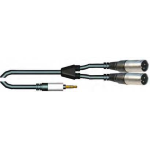 AudioDesign VX201-3 Cavo Adattatore 1 Jack 3,5 M ST --> 2 XLR3 M - 3m