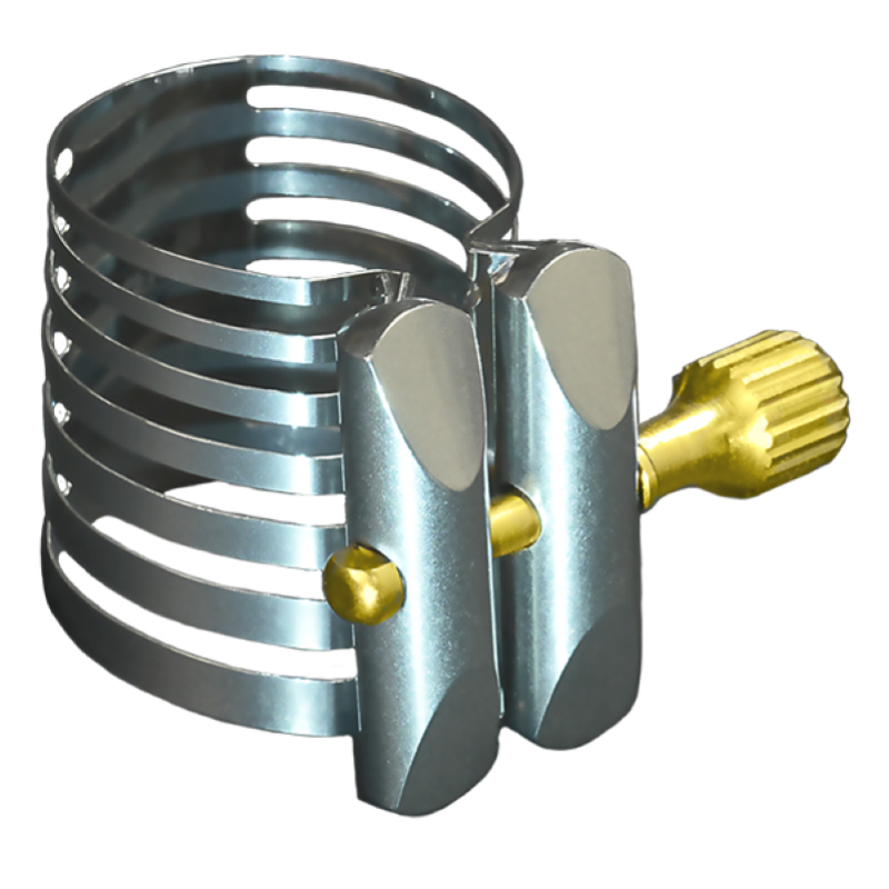 Rovner P2R Legatura Platinum per Sax Tenore in Sib/ Baritono Slim (Bocchino Ebanite/ABS)