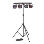 SOUNDSATION 4LEDKIT-DJ Kit Luci composto da 4 PAR ciascuno con 7 LED da 3W RGB