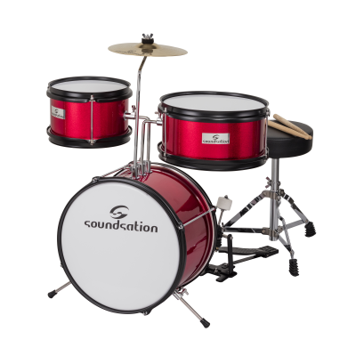 Soundsation JDK516MR Batteria Junior Acustica Completa Per Bambini  JDK-516-MR Rossa - Batterie acustiche - Batterie / Percussioni / Strumenti  didattici e etnici