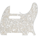 Fender 8-Hole Mount Multi-Ply Telecaster Pickguards Aged White Pearl Backplates 0992174000