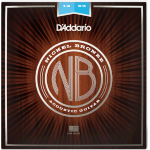 D'addario NB1253 Set Chitarra Acustica Bronze Light 12-53 con capotasto 