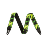 Fender Neon Monogrammed Strap, Green/Yellow 0990681307