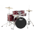 PEARL RS585C/C91 Roadshow Red Wine con Hardware e Piatti Sabian