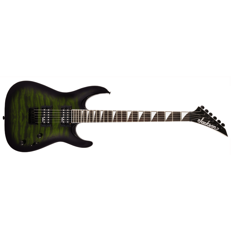 Jackson JS Series Dinky™ Arch Top JS32Q DKA HT, Amaranth Fingerboard, Transparent Green Burst