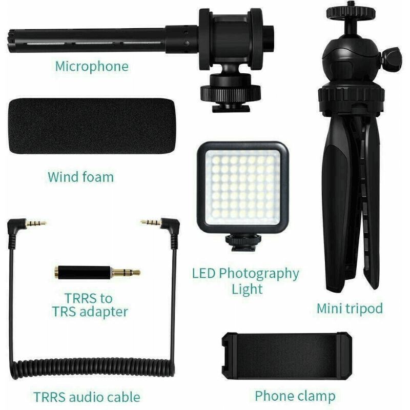 Maono CM11PL Microfono Streaming completo di stand e led 