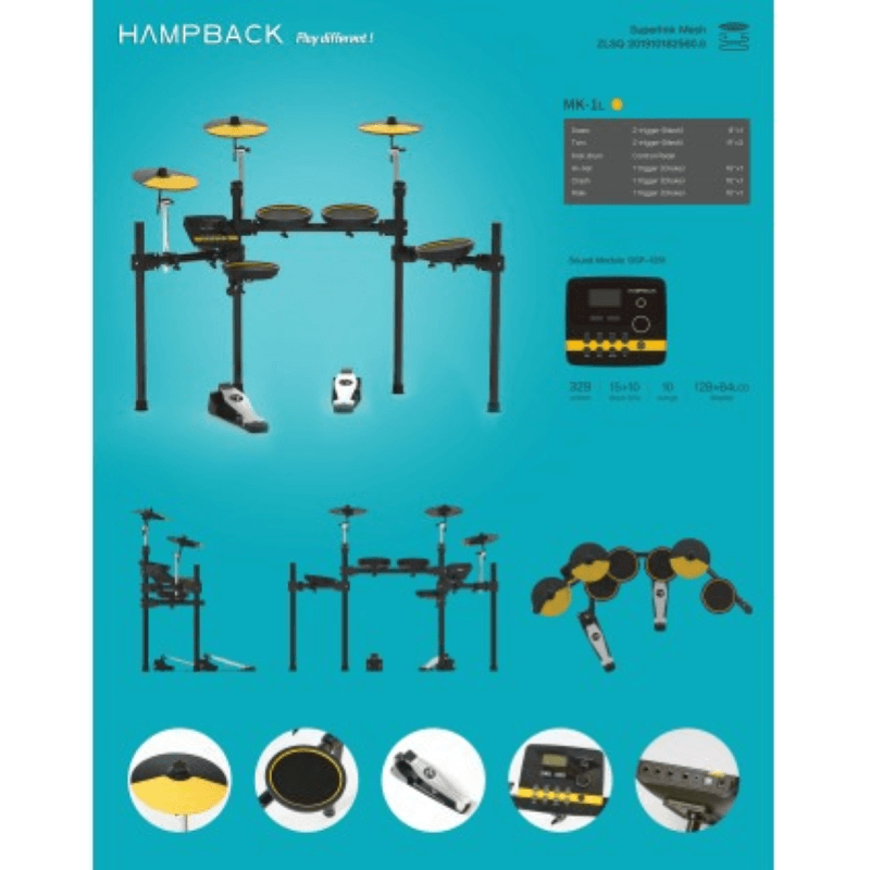 Hampback MK-1L Bateria Electronica