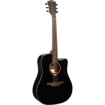 Lag T118DCE-BLK Chitarra Acustica Dreadnought Cutaway EQ Black