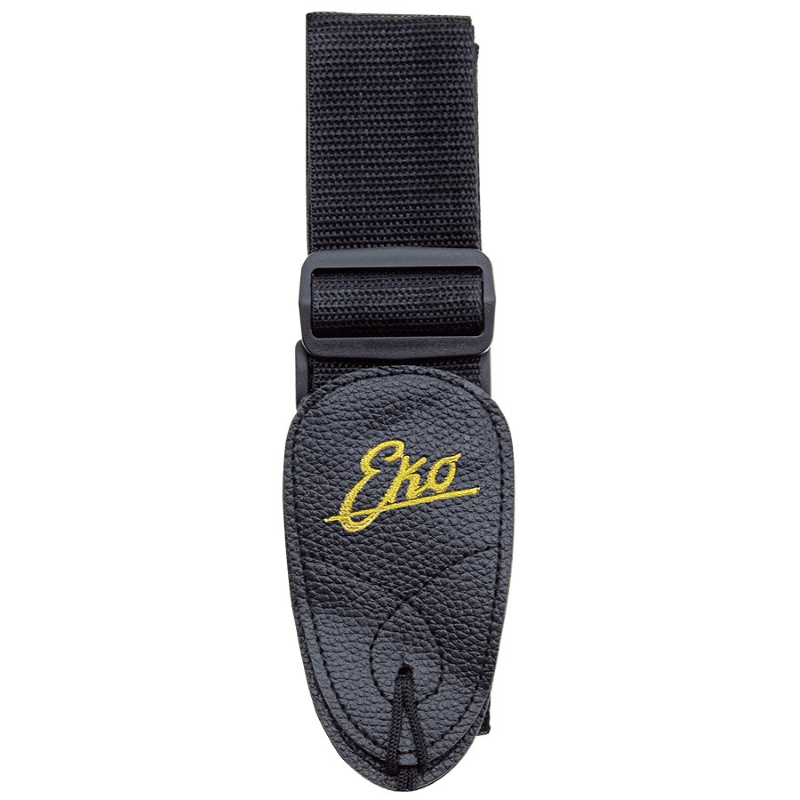Tracolla Eko GBU Strap Nylon Black per Chitarra/Basso