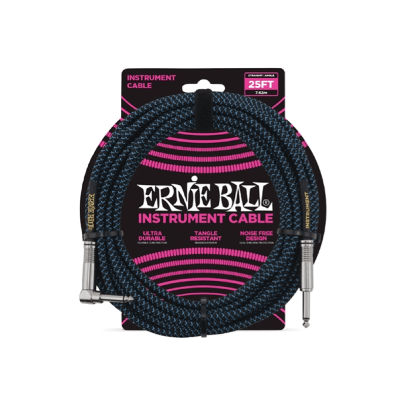 Ernie Ball 6060 Cavo Braided Black/Blue 7,62 m
