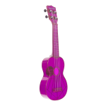 Kala KA-SWF-PL - Ukulele soprano Waterman - Fluorescent Purple Grape - c/borsa