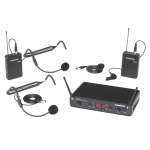 Samson CONCERT 288 UHF Dual System - Presentation + Fitness (2 x HS + 2 x Lavalier) - J (606-654 MHz)