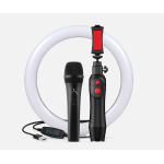 IK Multimedia iRig Video Creator HD Bundle - iRig Mic HD 2, iKlip Grip Pro led ring da 10''