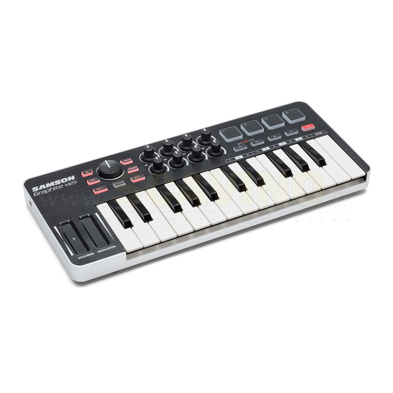 Samson GRAPHITE M25 - Mini MIDI Controller USB
