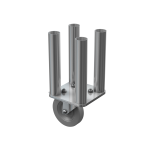 Proel MODRL4H30 Gamba Quadrupla con Ruota Altezza 30 cm