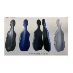 Astuccio Cello 4/4 Bruck-Gao 1029C Nero Satinato