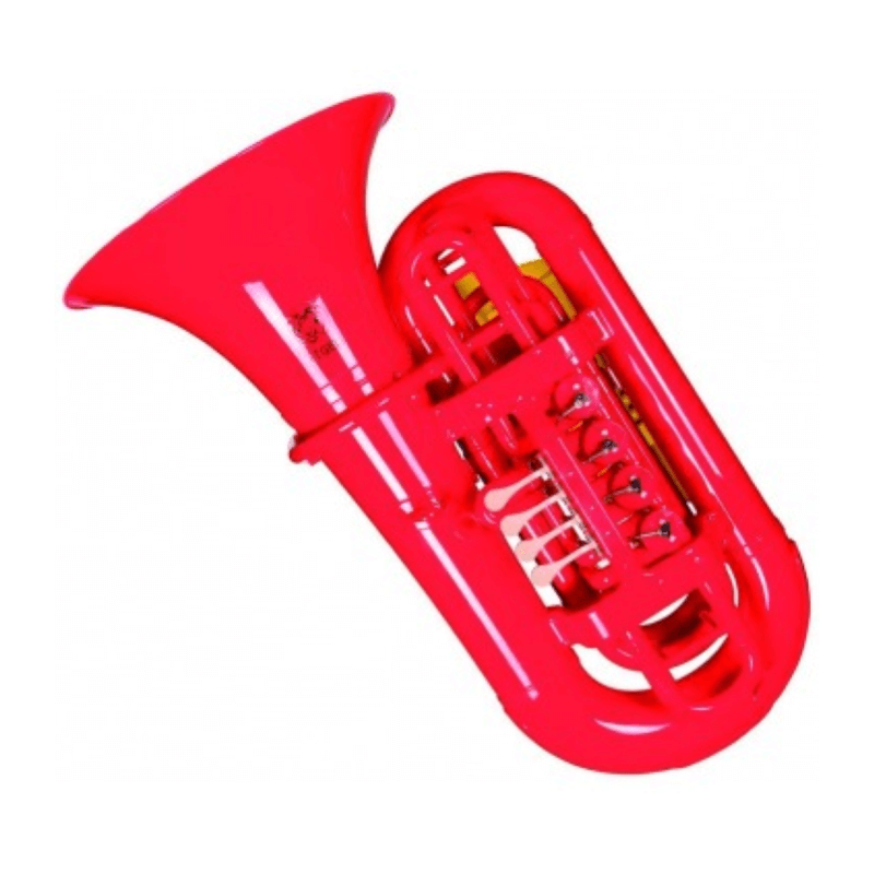 TIGER Tuba in Sib in Plastica Rossa, 4 cilindri