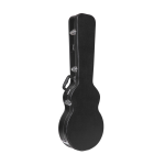 Stagg Case rigido per chitarra elettrica - Serie Basic - Adatta alla maggior parte dei modelli single cutaway Les Paul style - Struttura in legno - Superficie esterna in vinyl nero - Imbottitura interna in gomma piuma - Supporto per il manico - Fodera int