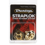 Dunlop SLS1504G Straplok Traditional Strap Retainer System, Gold