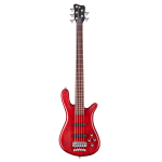 Warwick STREAMER LX 5 - Teambuilt Pro Series - Burgundy Red Transparent Satin